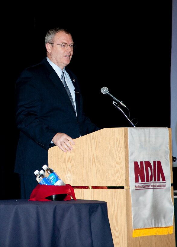 The Honorable Robert O. Work, Under Secretary of the Navy, delivers a presentation on "Amphibious Landings in the 21st Century." Work said the Department of the Navy has a major role in winning "the battle for access" in the 21st century. Secretary Work was the featured keynote speaker at this year's Expeditionary Warfare Conference, held Oct. 4-7 at the Bay Point Marriott Resort in Panama City Beach, Fla.