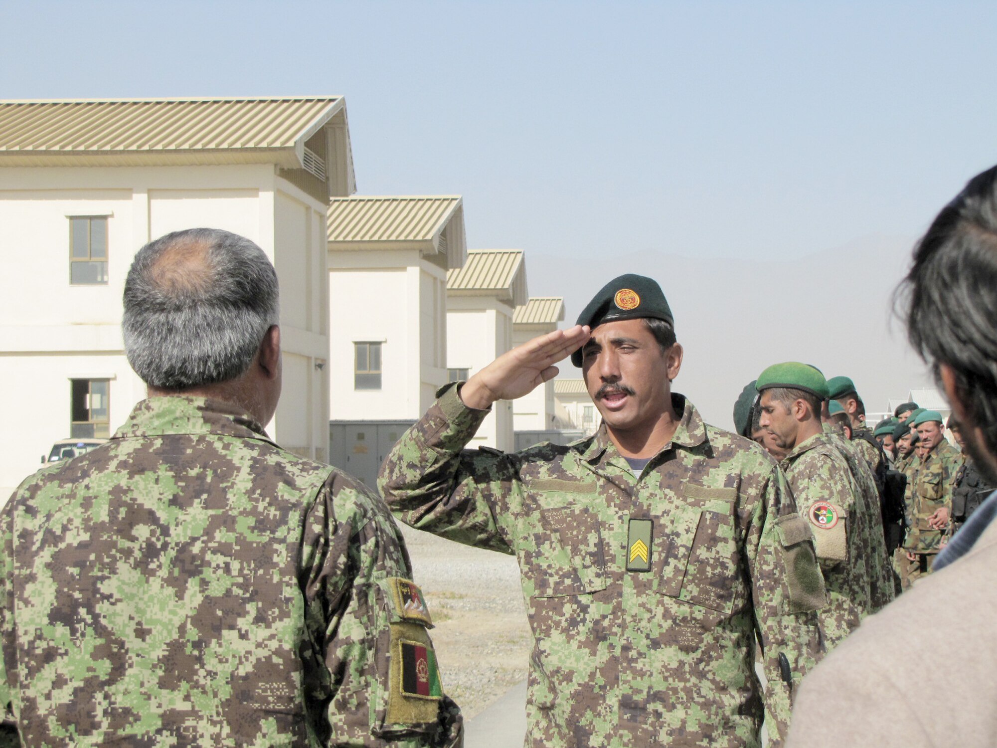 Afghan air force security forces members graduate from fly away training on Oct 4, 2010, in Kabul, Afghanistan. (U.S. Air Force photo/Capt. Rob Leese)