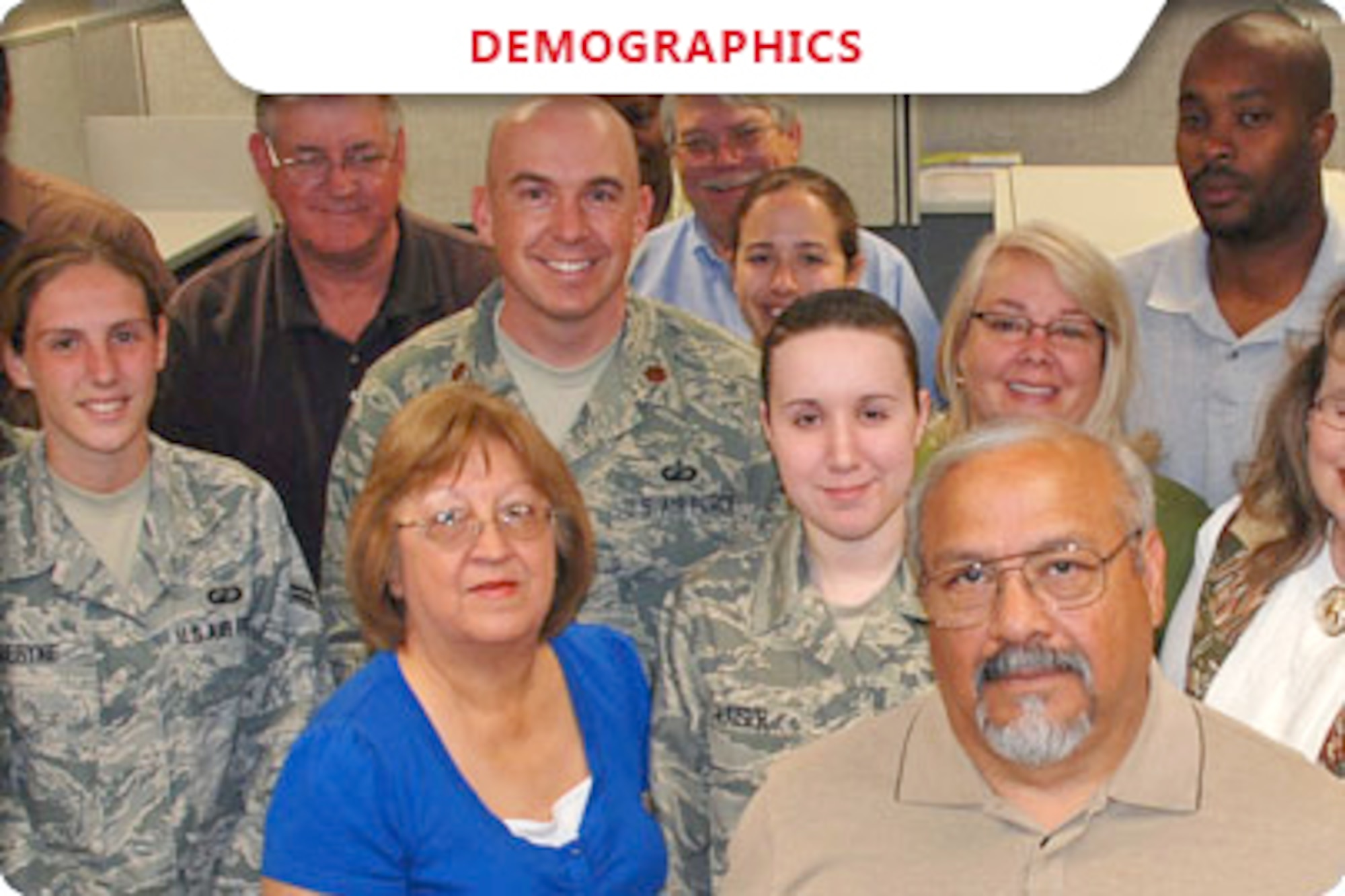 Air Force Personnel Center officials here recently published a demographics report offering a snapshot of the service's active-duty and civilian force. (Courtesy photo)