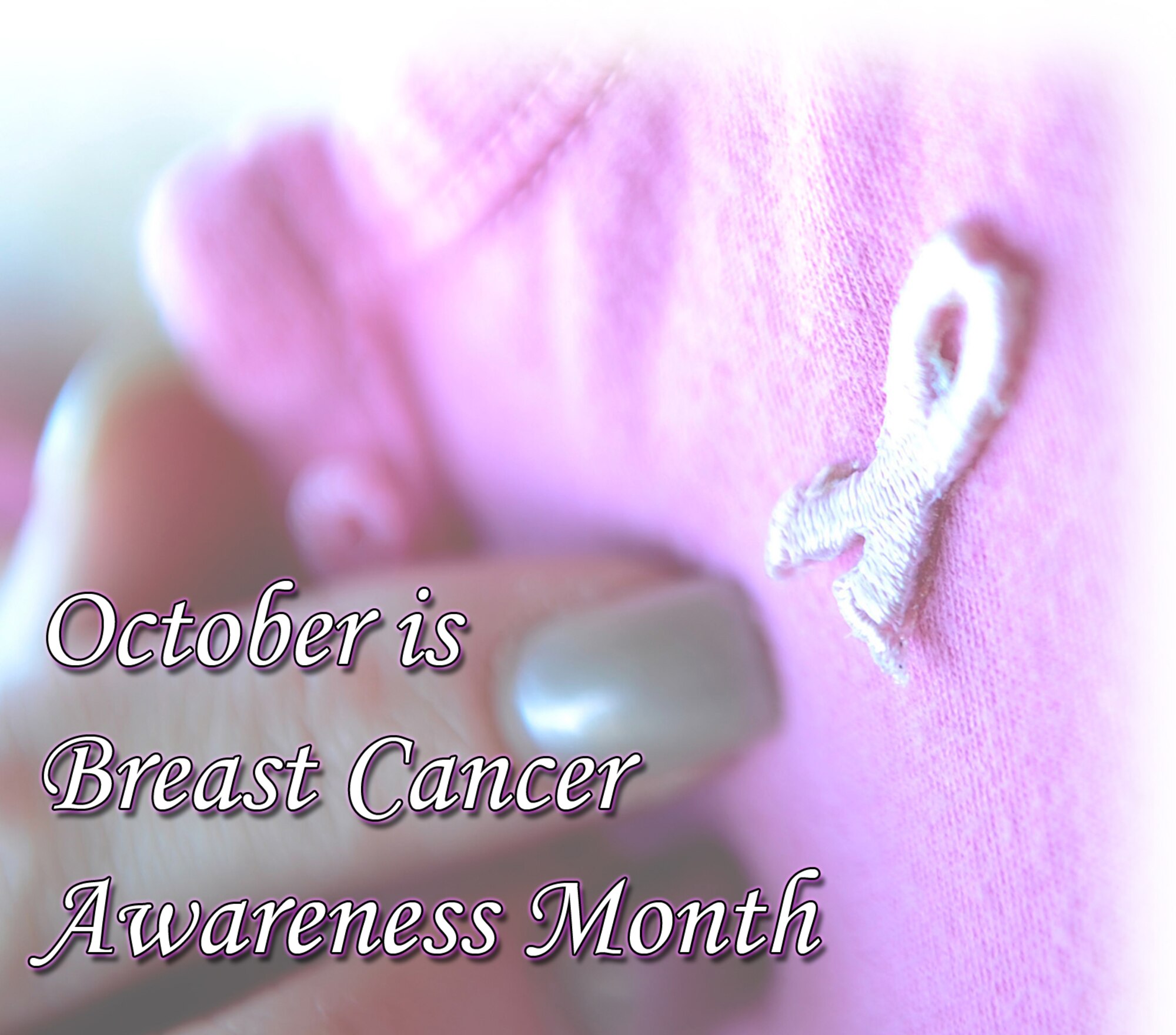 HOLLOMAN AIR FORCE BASE, N.M. -- October is Breast Cancer Awareness Month, a time when women and their families come together and bring awareness to this deadly disease. A Breast Cancer Awareness Month Walk at Holloman will be held Oct. 26, beginning at the Soaring Heights Welcome Center at 8 a.m. Registration begins at 7:30 a.m. For more information, contact Soaring Heights at 575-479-1175. (U.S. Air Force photoillustration by Senior Airman Sondra Escutia / Photo by Senior Airman Tiffany Trojca / Released)