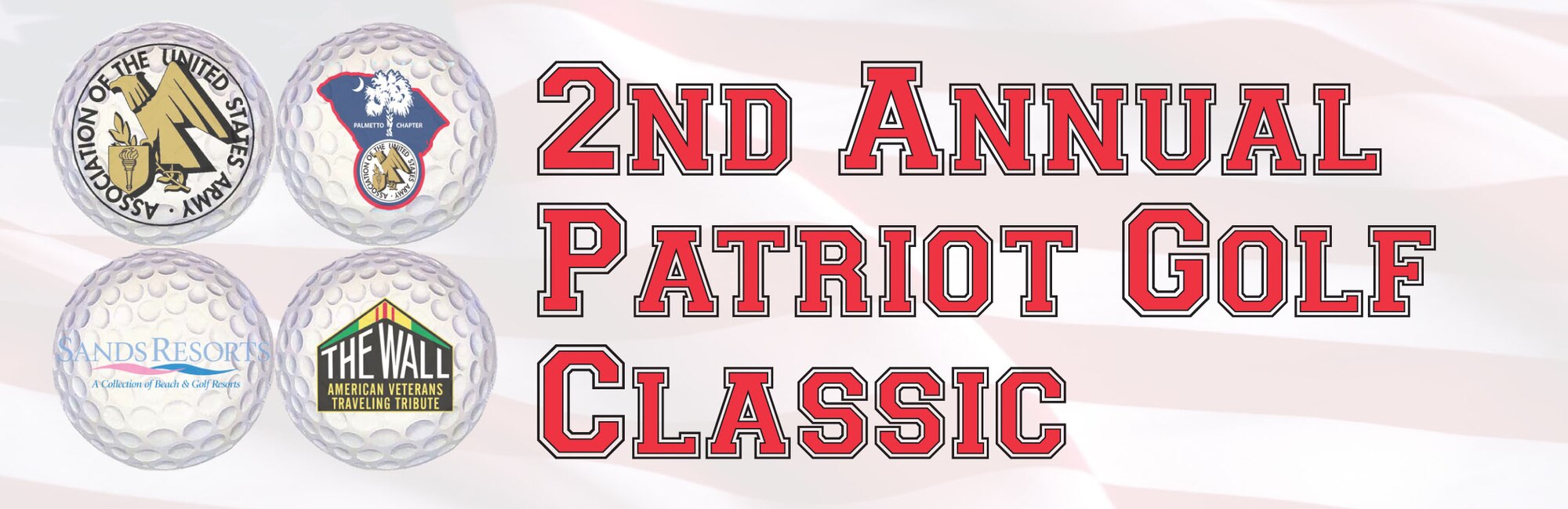 2nd Annual Patriot Golf Classic will be held Nov. 13 and 14 at the Sand Dunes Resort, Myrtle Beach SC. Pre-registration ends Oct 15