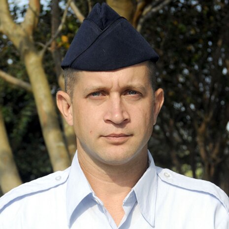 ?I am excited to see how it all plays out. We are going to learn from the Navy and the Navy will learn from us, but in the end we both will be better,? Master Sgt. Mark Montrose, 628th Force Support Squadron. (U.S. Navy photo/Mass Communications Specialist 1st Class/Jennifer Hudson)