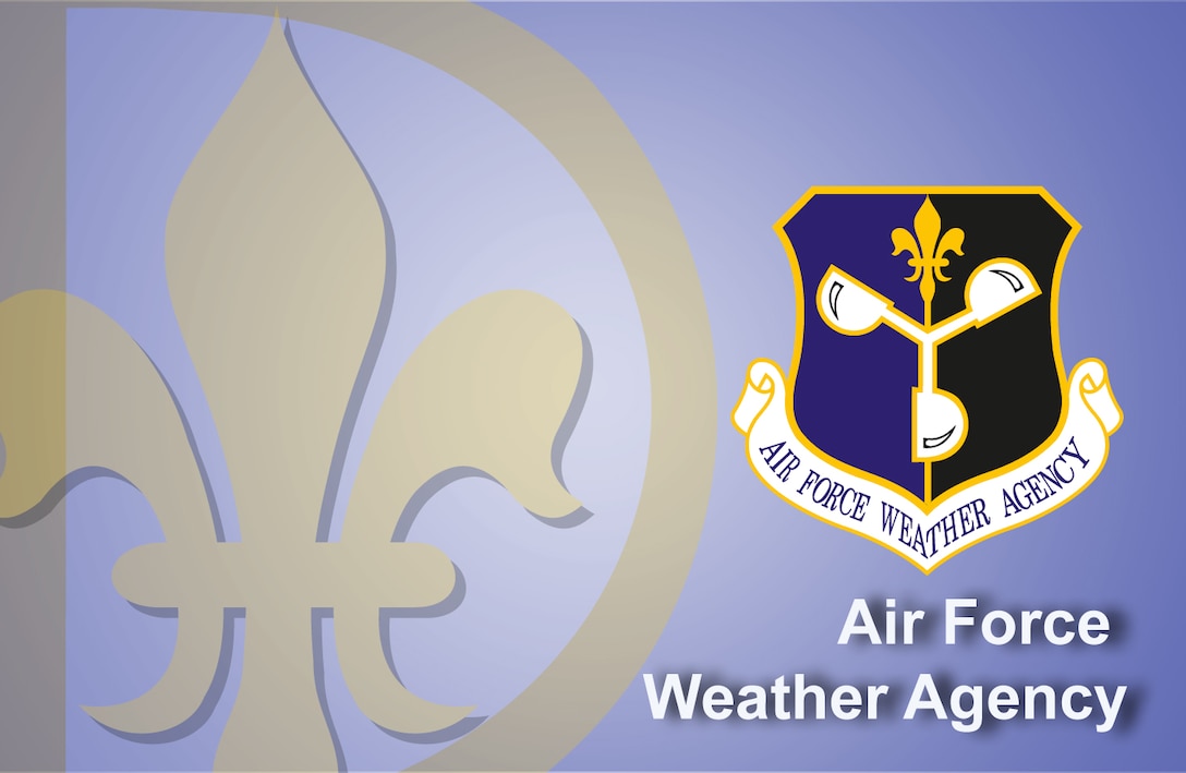 Air Force Weather Agency fact sheet banner. (U.S. Air Force graphic by Andy Yacenda, Defense Media Activity-San Antonio)