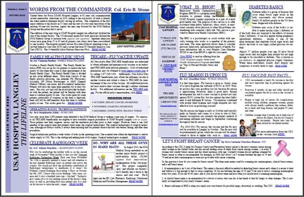 The Lifeline, the 633d Medical Group's official quarterly newsletter.