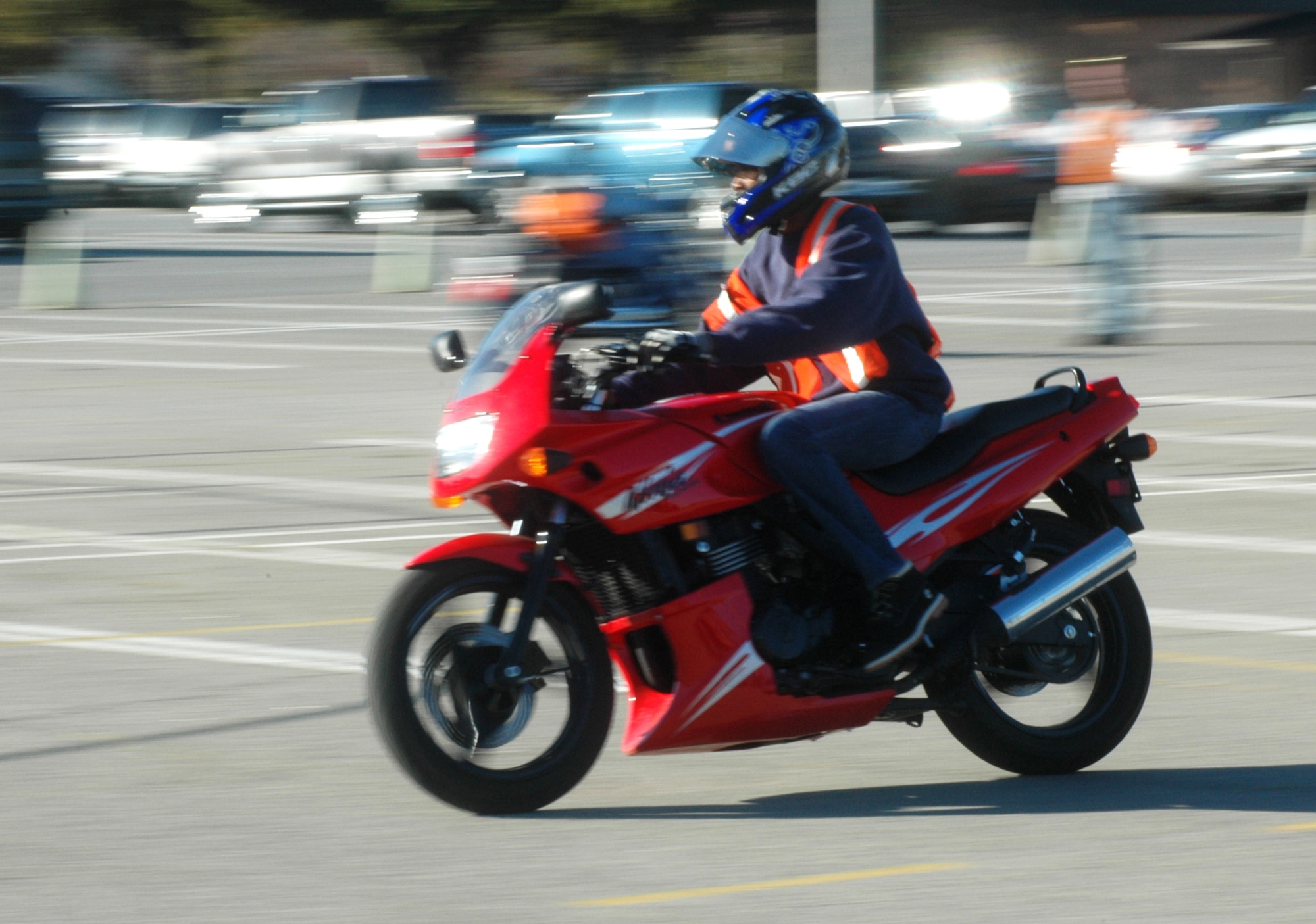 Gen. Donald Hoffman, Air Force Materiel Command commander, issued a directive for all active-duty riders in the command to have a one-on-one meeting with their commander or director to discuss how to make sure every ride ends safely. U. S. Air Force file photo by Sue Sapp