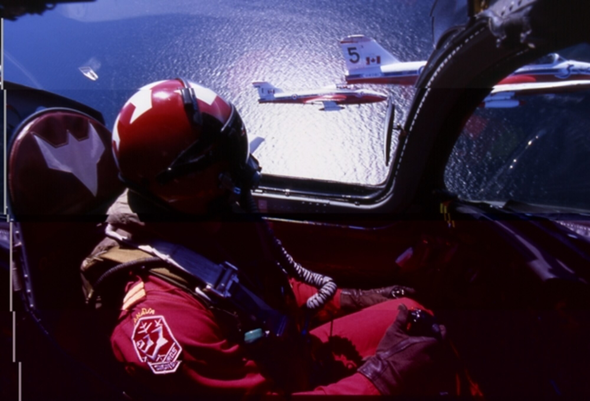 Canadian Forces Snowbirds in action.  Photo courtesy of the Department of National Defence, Canada.