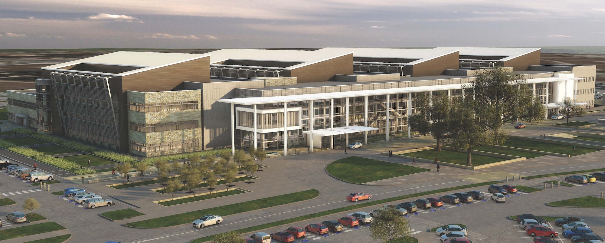 Artist rendering of the Wilford Hall Ambulatory Surgical Center. Construction on the first wing of the new ASC is scheduled to begin in March 2011. The 681,000-square foot facility will be four wings, each three stories tall with a basement. The center will be constructed in three phases and house more than 40 outpatient clinics and services when completed.  (Courtesy image)