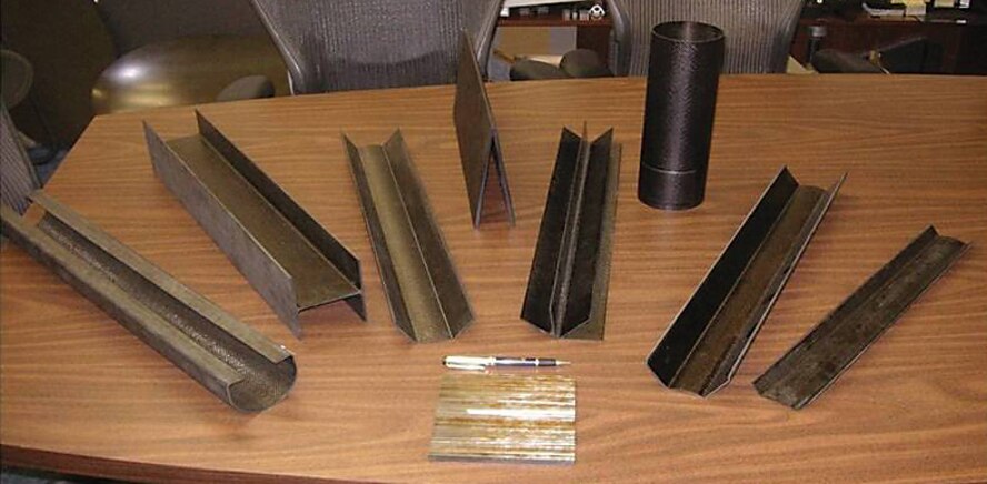 MVK-14 FreeForm polyimide autoclave molded parts (AFRL image)