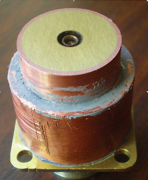 Microwave pulse compressor technology will aid high-power microwave research.  Pictured is the plasma switch that is placed inside the waveguide in order to switch out compressed microwave energy once the MPC cavity is filled. (Image provided by Everett G. Farr,  Farr Research, Inc.)