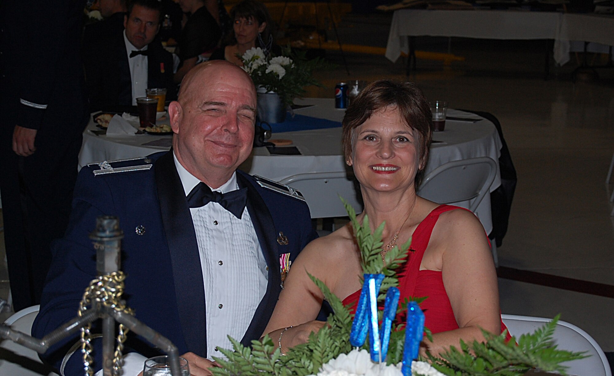 JOINT BASE LEWIS-MCCHORD, Wash., - Col. William Anholt, 446th Maintenance Group commander, and his wife Marcy, attended the Air Force Ball Sept. 18 at Joint Base Lewis-McChord, Wash. (Courtesy photo/Tech. Sgt. Jennifer Bargiel)
