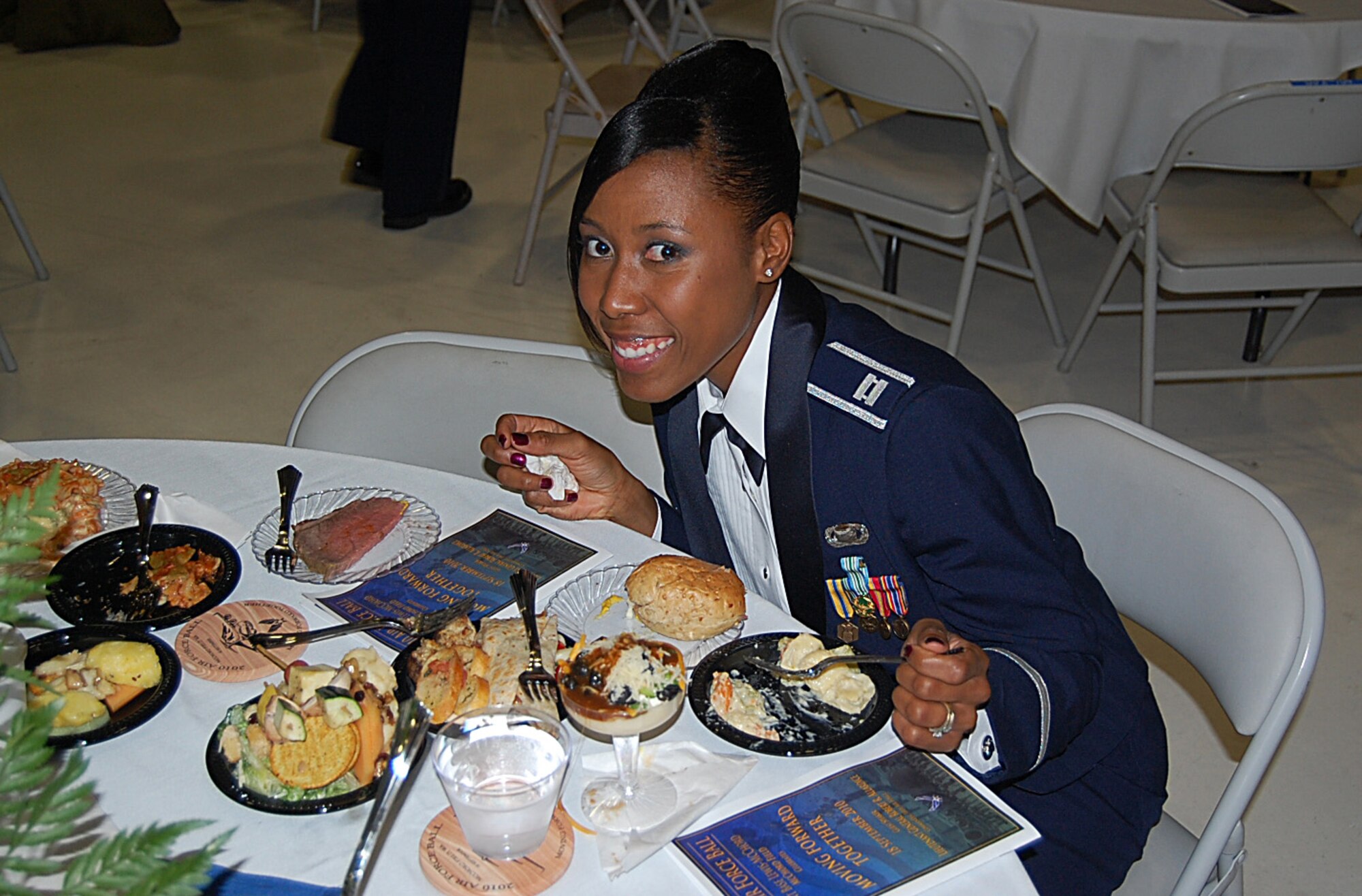 JOINT BASE LEWIS-MCCHORD, Wash., - Capt. Danah Autry, 446th Airlift Wing, attended the Air Force Ball Sept. 18 at Joint Base Lewis-McChord, Wash. (Courtesy photo/Tech. Sgt. Jennifer Bargiel)