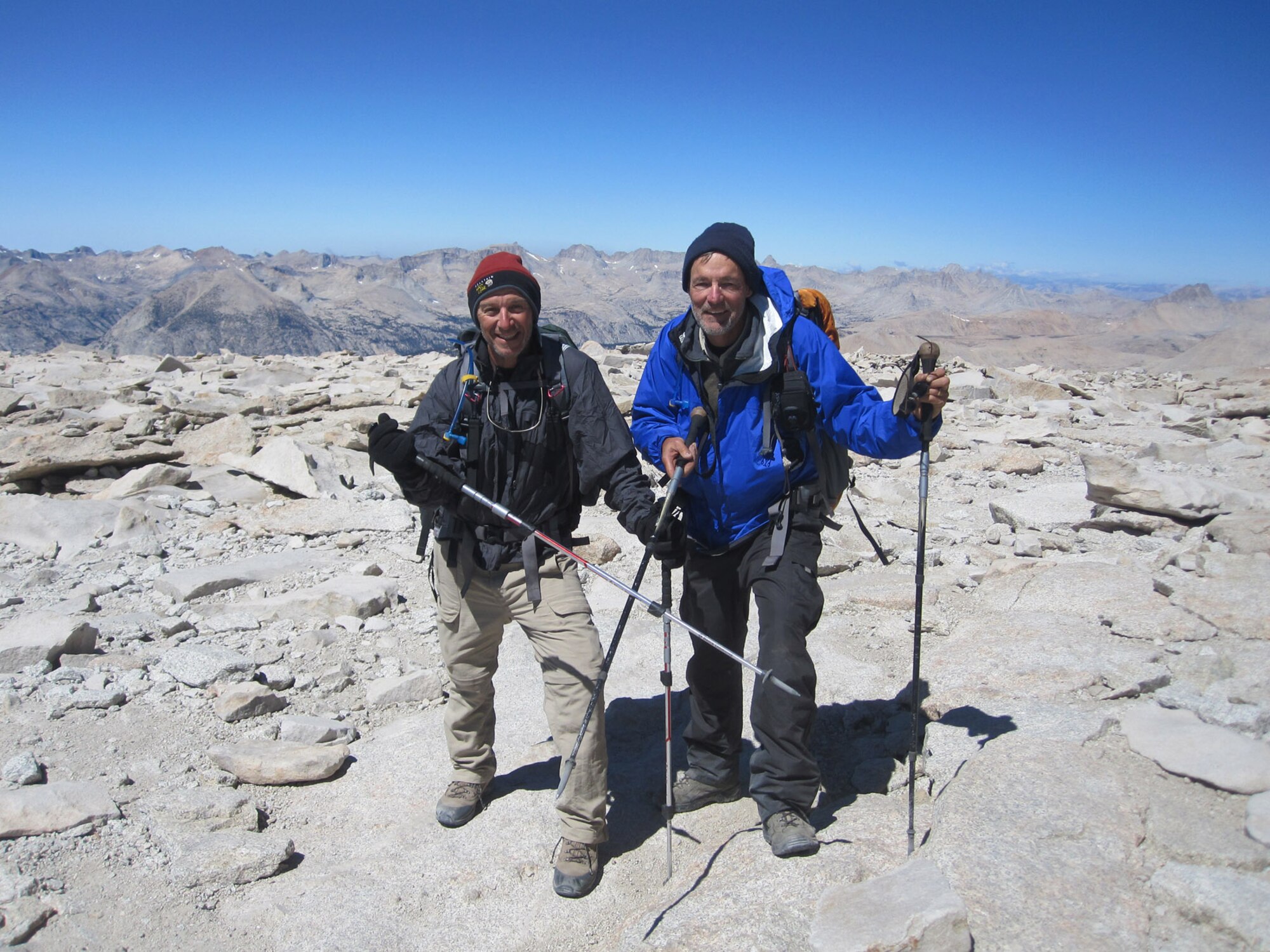 (left to right) AEDC's Ron Polce and John Casey on the summit of Mount Whitney. (Photo provided)