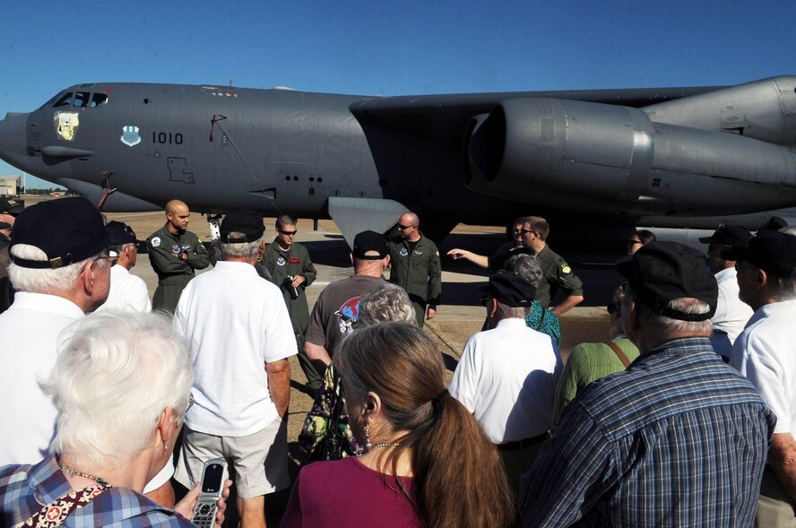 BARKSDALE AIR FORCE BASE, La. -- The 2010 90th Bomb Squadron Association reunion was held in Bossier City, La., Oct. 13-16. During the reunion, members of the 90th Bomb Squadron Association received a tour of Barksdale. (U.S. Air Force photo/Senior Airman Brittany Y. Bateman)(RELEASED)