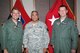 U.S. Army Maj. Gen. Eldon Regua, (center) 75th Battle Command Training Division commanding general, met with Col. Robert Beckel, 505th Command and Control Wing Detachment 1 commander, (left) and Col. Carl Croft, former 1st Battle Command Training Brigade Air Force Reserve Element director, during a senior leader conference Sept. 16 and 17 in Houston, Texas. The 505th CCW assumed Air Force capability training for the U.S. Army Reserve's 75th BCTD Oct. 15. (U.S. Army photo)
