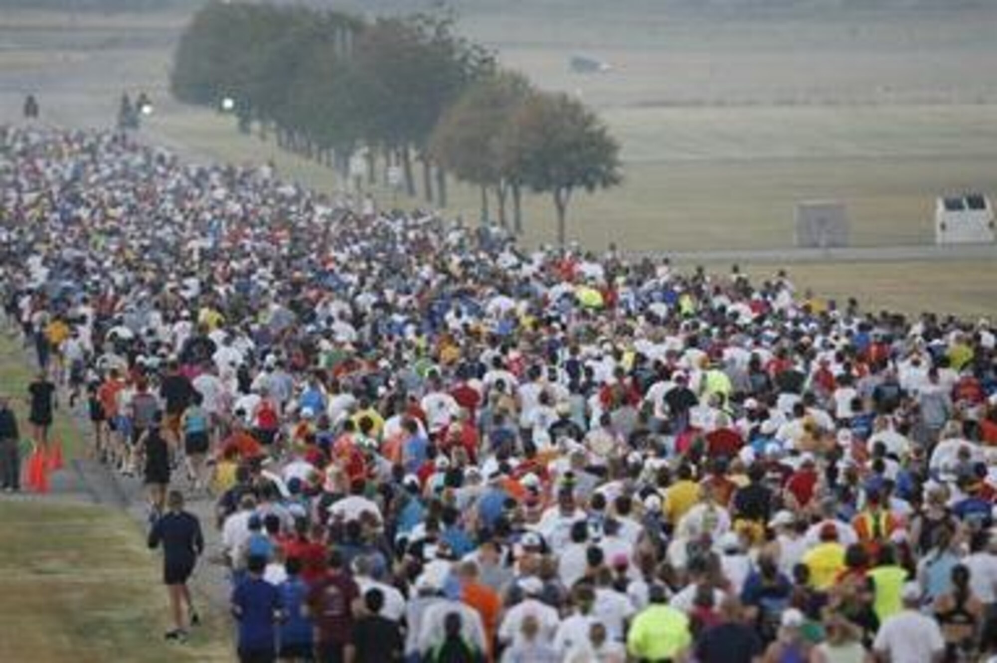 Members of the 917th Wing joined the 20,000 other participants who participated in the Air Force Marathon events at Wright-Patterson Air Force Base, Ohio, Sept. 18, 2010. (Courtesy photo)