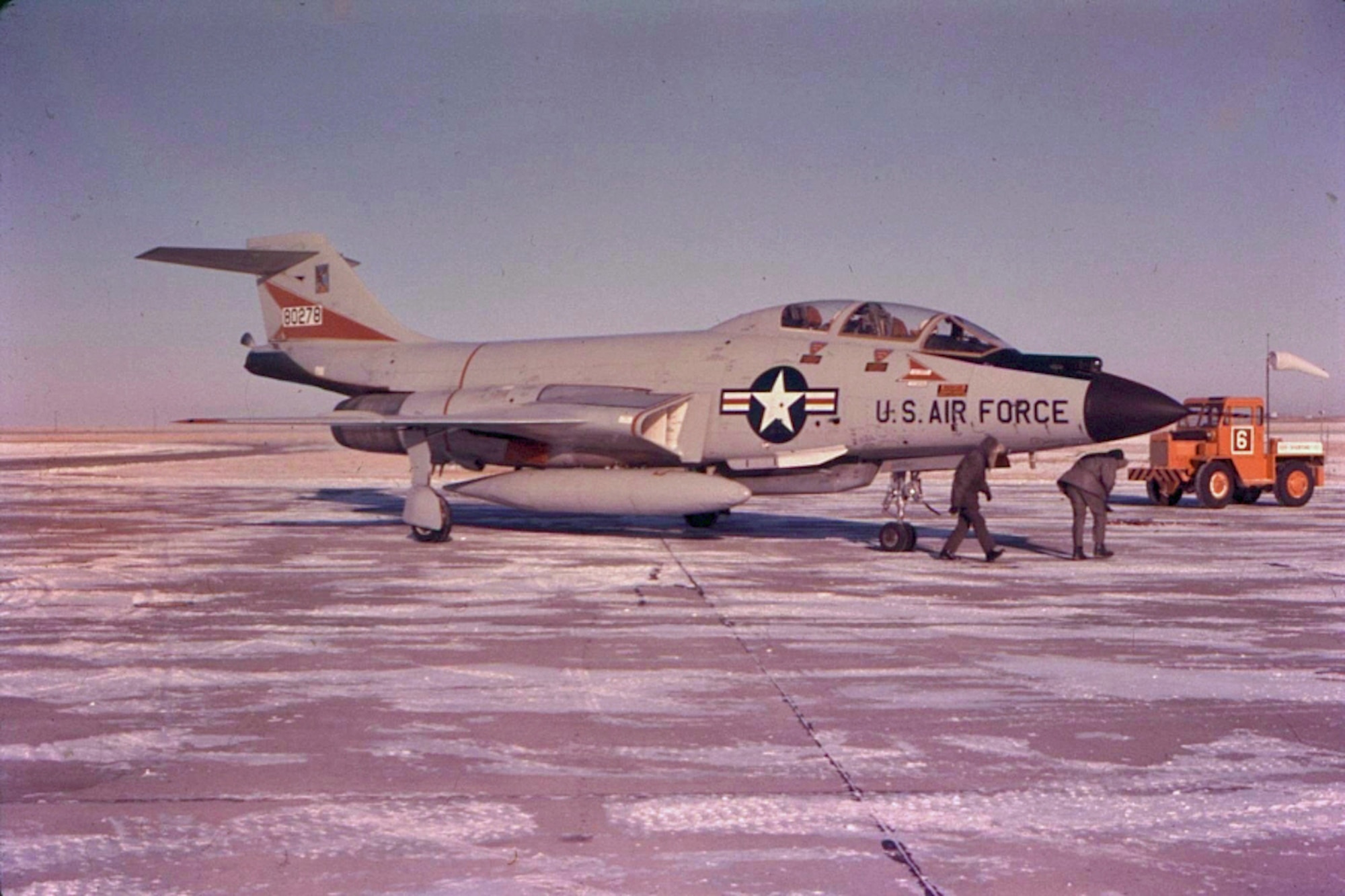 The Peterson Air and Space Museum’s F-101 “Voodoo” will soon occupy in a new display site at the intersection of Peterson Boulevard and Hamilton Street. After installation, the aircraft will be repaired, restored, and repainted in the colors and markings of the 13th Fighter Interceptor Squadron, reliving its glory days as a first-line, tip-of-the-spear protector of America nearly 50 years ago. (U.S. Air Force photo)
