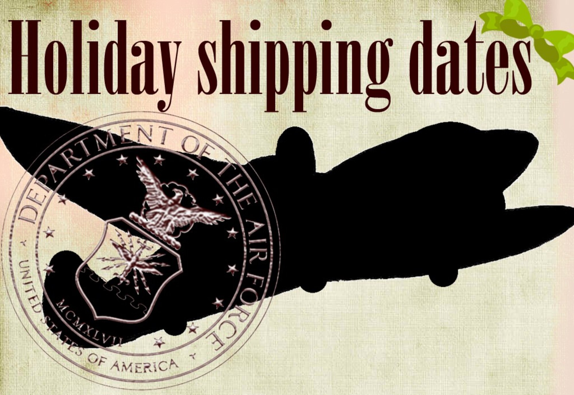 To make sure holiday gifts and greeting cards make it through this year’s cyclone of postal processing, take a tip from the mail gurus and adhere to the 2010 holiday cut-off dates. (U.S. Air Force graphic/Airman 1st Class Jessica Hines)