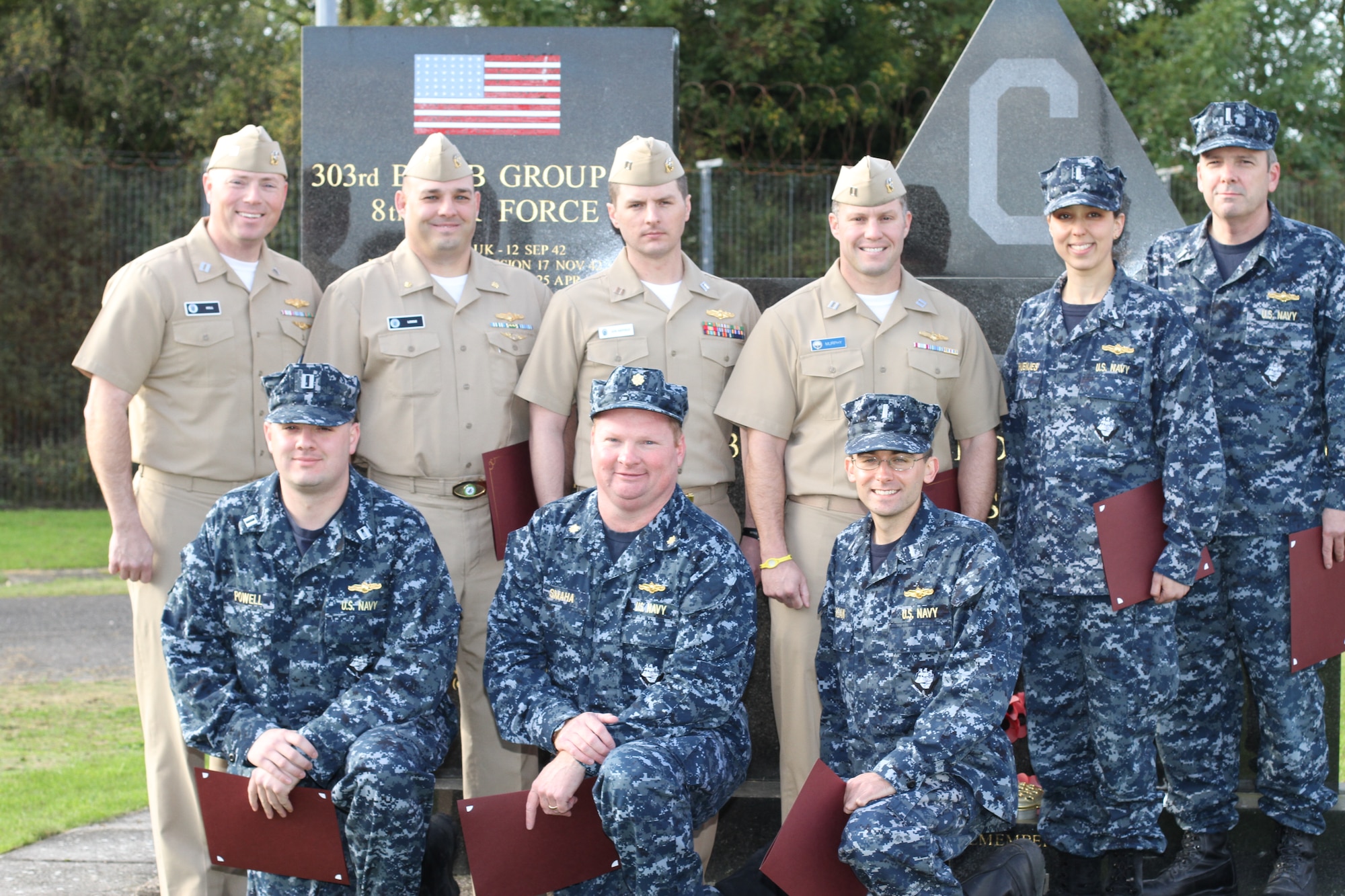 Nine RAF Molesworth Navy officers are among first group to pin on the Information Dominance Warfare Officer insignia that was created to provide a common linkage among the Information Dominance Corps (IDC) communities and institute a rigorous qualification program to identify the Navy's highly qualified and diversified information dominance professionals.