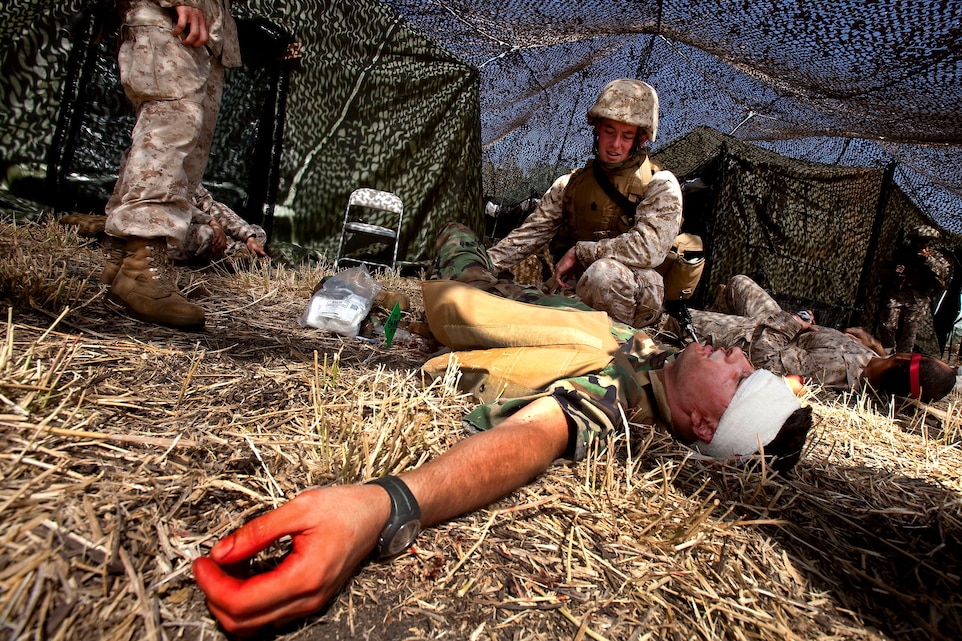 3rd Radio Battalion takes to field, mixes it up with moulage > Marine ...