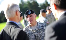 JOINT BASE LEWIS-MCCHORD, Wash., - Lt. Gen. Curtis Scaparrotti assumed command of I Corps, and Joint Base Lewis-McChord from Maj. Gen. John Johnson in a ceremony Oct. 15. (U.S. Army photo/Ingrid Barrentine)