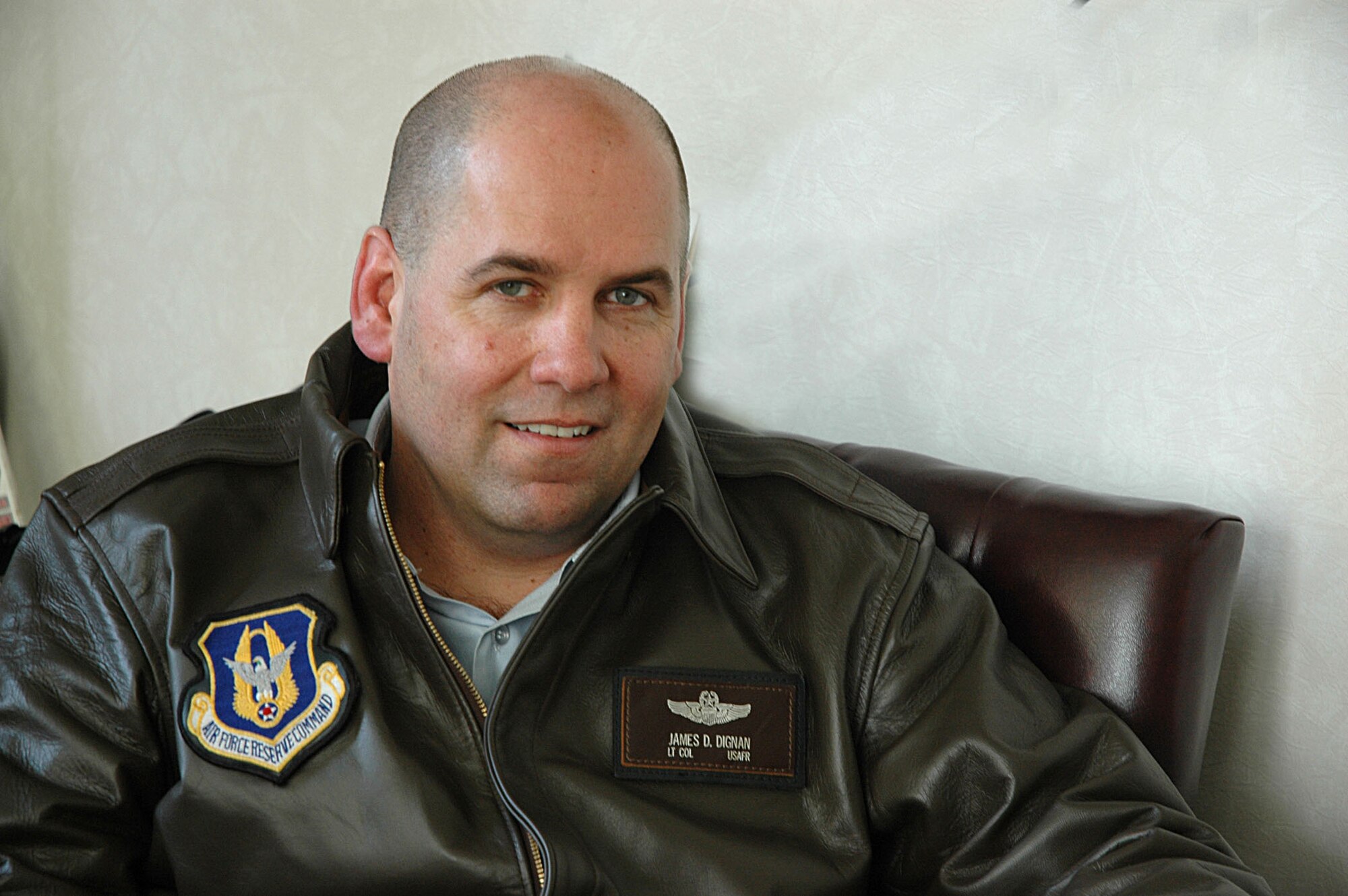 JOINT BASE LEWIS-MCCHORD, Wash., - Lt. Col. James Dignan is the new 446th Operations Group commander here.  Arriving at Joint Base Lewis-McChord in early October, Colonel Dignan will be deploying before the month is out. (U.S. Air Force illustration/Sandra Pishner)