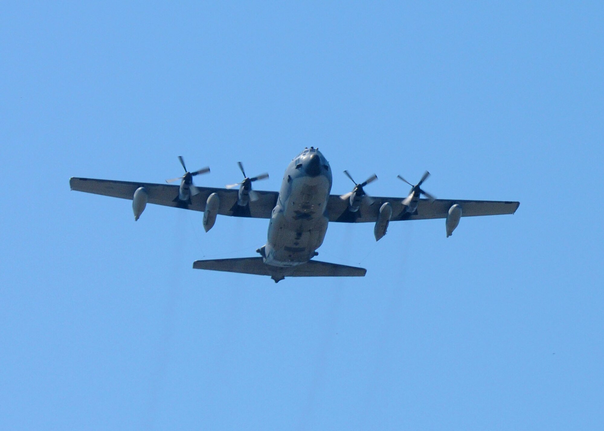A 711th Special Operations Squadron MC-130E Combat Talon I from Duke Field, Fla. Conducts a ceremonial fly-over for an Air Commando Association memorial observance Oct. 10 at Hurlburt Field, Fla.  The 30th anniversary memorial honored fallen special operators involved in Operations Desert One and Eagle Claw, the ill-fated attempt to rescue American hostages in Iran.  Despite their tragic outcome the operations were credited as the catalyst that led to the formation of United States Special Operations Command and subsequently Air Force Special Operations Command. (U.S. Air Force Photo/Staff Sgt. Jonathan McCallum)