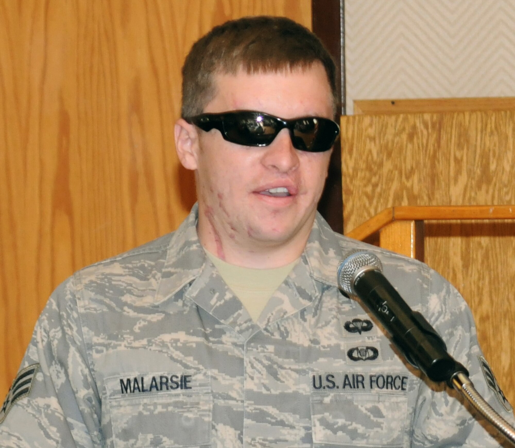 Senior Airman Micheal Malarsie.
U.S. Air Force Photo by Dennis Carlson

