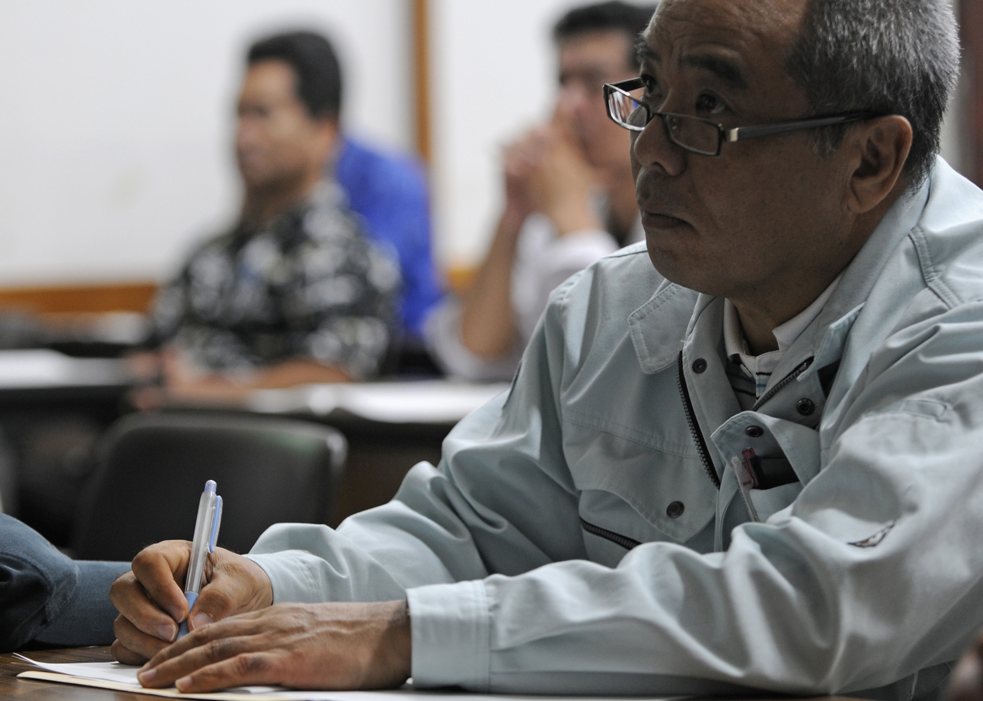 More than 50 representatives from local construction companies attended the seminar to learn how to participate in the base's contract bidding processes. (Air Force photo by Tech. Sgt. Jason Lake)