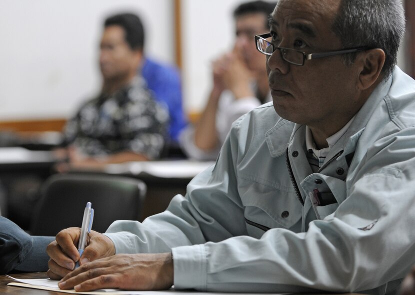 More than 50 representatives from local construction companies attended the seminar to learn how to participate in the base's contract bidding processes. (Air Force photo by Tech. Sgt. Jason Lake)