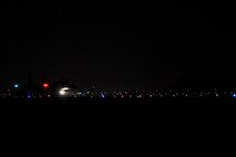 A Republic of Korea Air Force F-15K Slam Eagle taxis down the flightline following a Max Thunder 10-2 night mission Oct. 20 at Kwangju Air Base, ROK. (U.S. Air Force photo/Staff Sgt. Eric Burks)