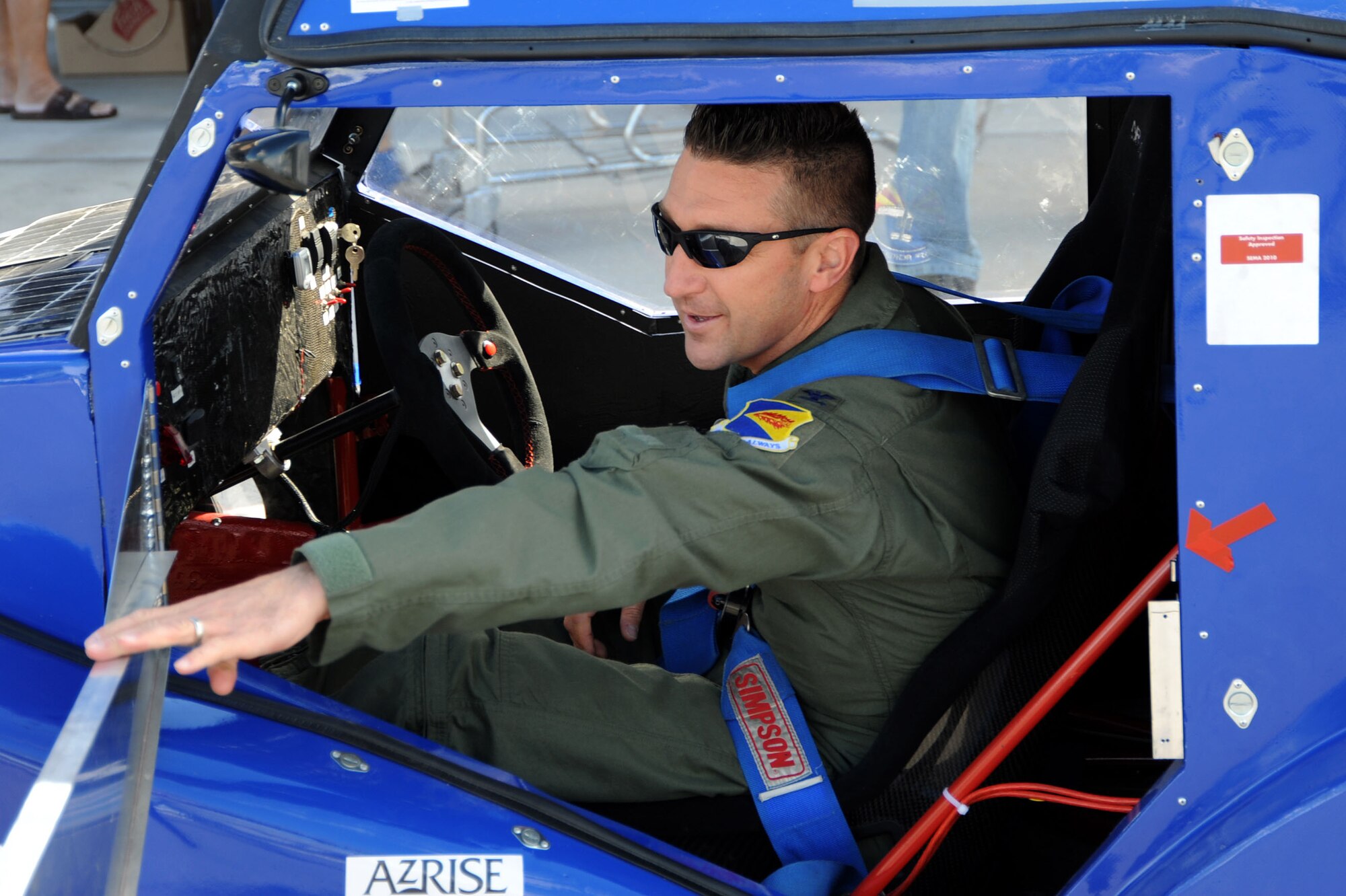 DM senior leaders view solar car display > DavisMonthan Air Force