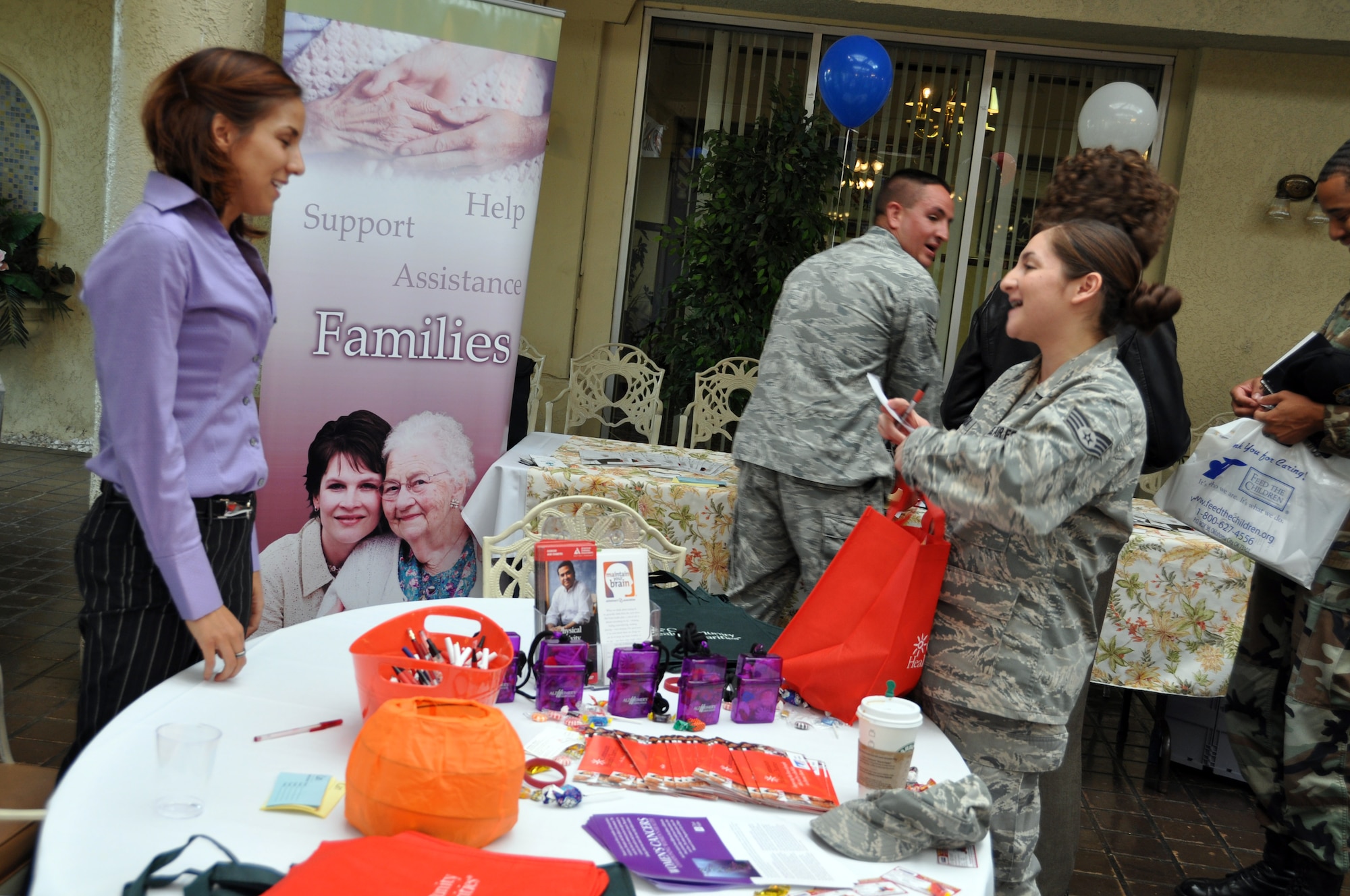 Fair kicks off March's CFC campaign. (U.S. Air Force photo by Linda Welz)

