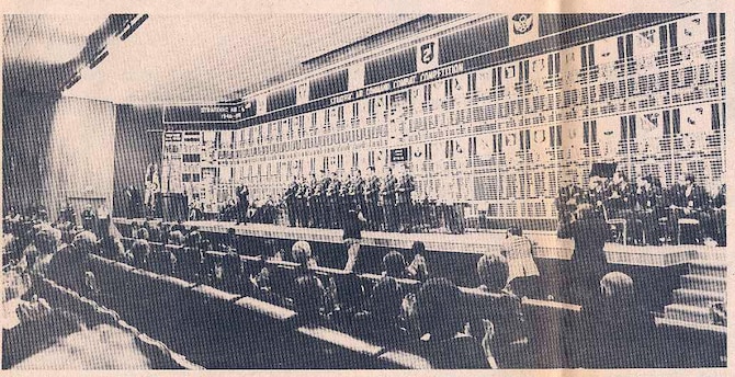 BARKSDALE AIR FORCE BASE, La. - Bomb Comp was renewed in 1974 with several firsts – first time held at Barksdale AFB, first time Tactical Air Command participated and first time to include a munitions loading competition to recognize those who make flight operations possible with sub-categories as Best Munitions Load Crew and Best Bomber Crew Chief. The Bomb Comp featured 20 B-52 wings; two FB-111 wings; 27 tanker squadrons from SAC; two F-111 aircraft and crews from TAC; and four RAF Vulcan bombers and crews. (Courtesy photo) 