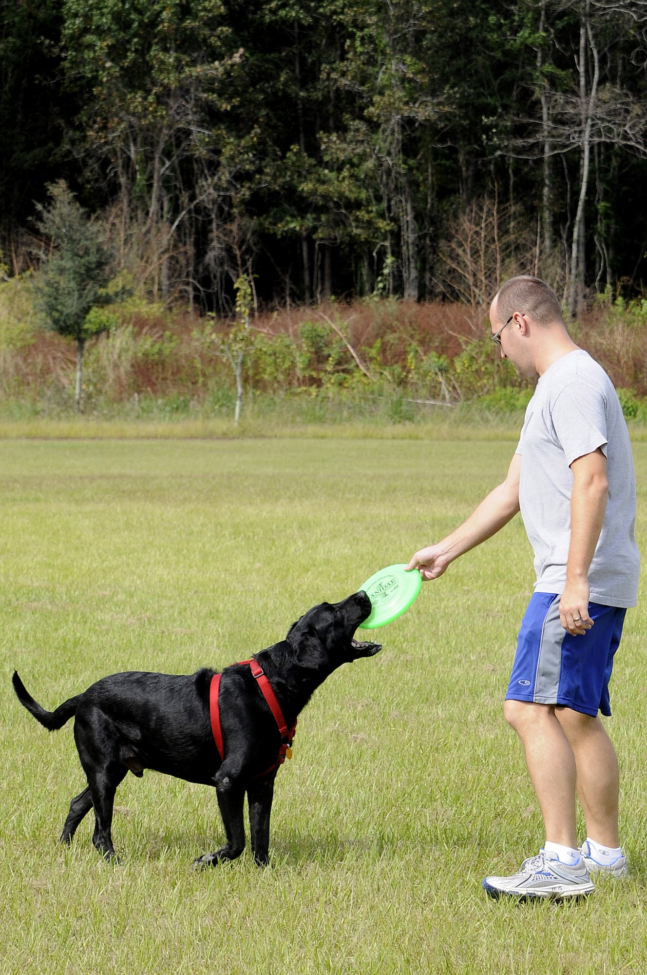 JOINT BASE CHARELSTON, S.C. (October 24, 2010) Marrington Plantation  comprises more than 1,600 acres of pristine woodlands that now serves as one of the premier military recreational facilities in the world for people of all ages to enjoy outdoor recreational activities. Many people enjoy spending time with their pets, running, biking, hiking, fishing or just enjoying the natural beauties of nature. U.S. Navy photo/Mass Communication Specialist 1st Class Jennifer R. Hudson