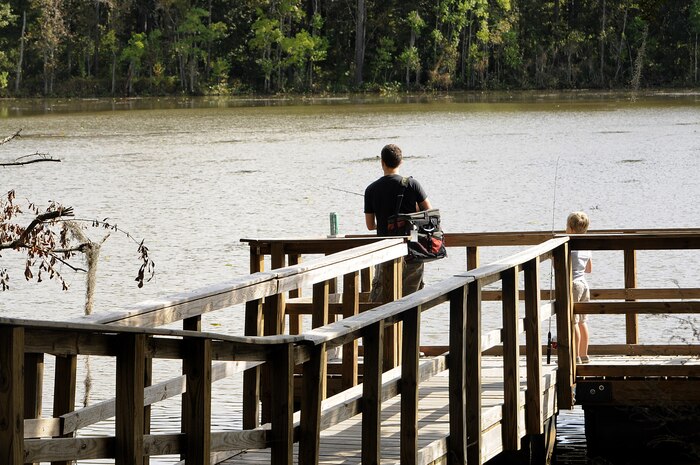 JOINT BASE CHARELSTON, S.C. (October 24, 2010) Marrington Plantation on Joint Base Charleston-Weapons Station is known for its abundance of natural beauty, ponds where patrons can enjoy a relaxing day fishing. Marrington Plantation encompasses more than 1,600 acres of pristine woodlands that now serves as one of the premier military recreational facilities in the world for people of all ages to enjoy outdoor recreational activities. U.S. Navy photo/Mass Communication Specialist 1st Class Jennifer R. Hudson