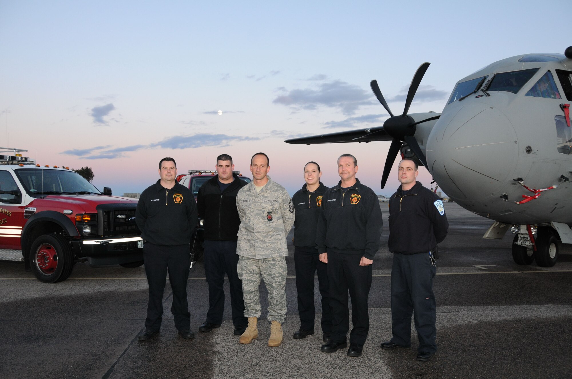 A C27J Spartan is shown on the ramp during a familiarization visit to the Bradley Air National Guard Base in East Granby, Conn. on Thursday, Oct. 21, 2010.  The aircraft visit afforded the Flying Yankees of the 103rd Airlift Wing an opportunity to experience its future mission capabilities first hand.  (U.S. Air Force photo by Tech. Sgt. Erin E. McNamara)