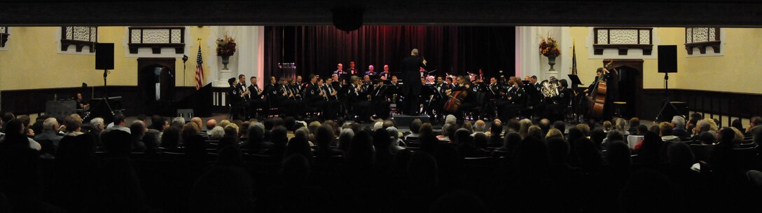 OYSTER BAY, N.Y. -- The U.S. Air Force Band performs Oct. 7 at Oyster Bay High School. The performance is the second of the band’s three-week 2010 Fall Tour. (U.S. Air Force Photo by Air Force Airman 1st Class Tabitha N. Haynes)