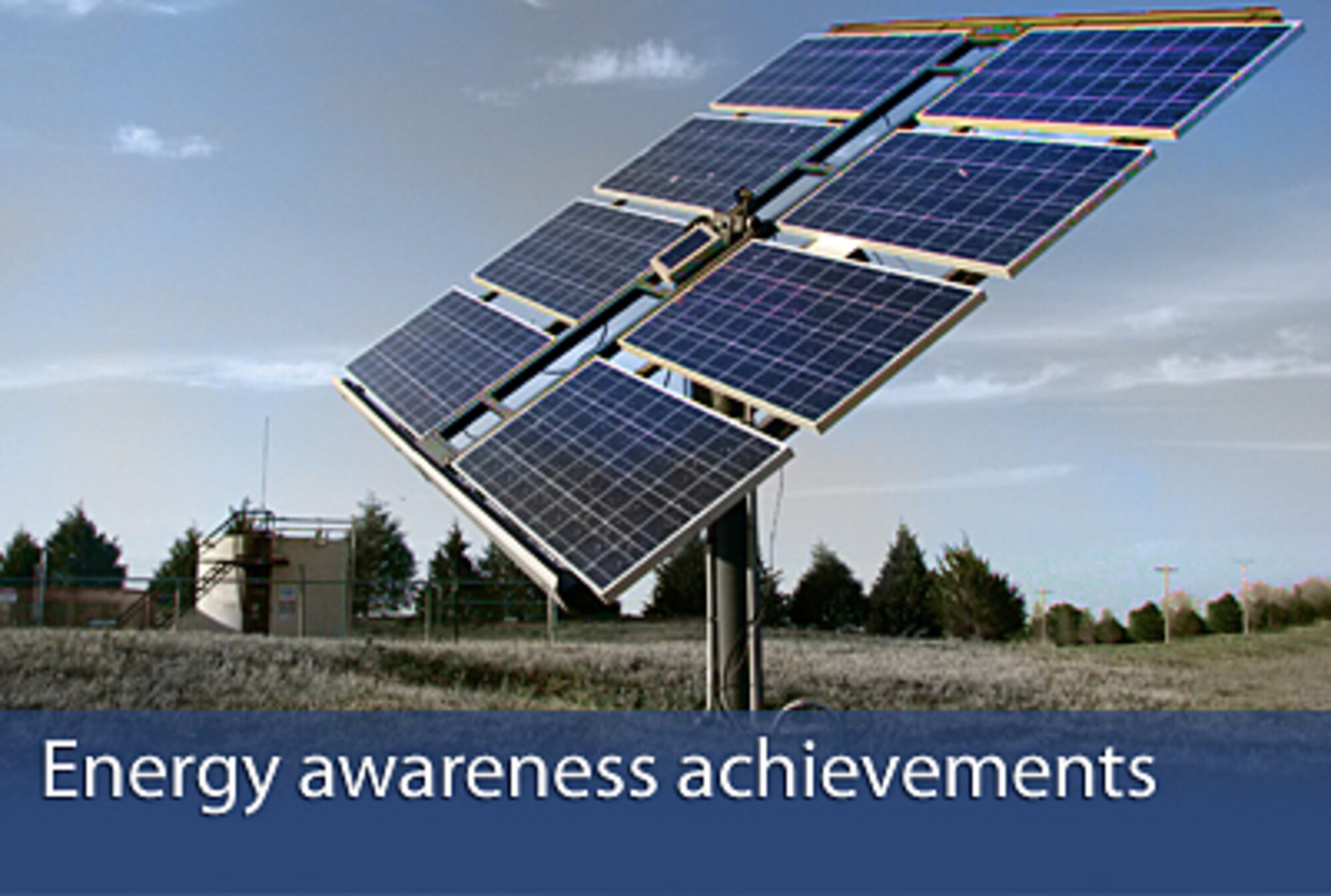 During "Energy Awareness Month" Air Force civil engineers are reminded to
"Think Green, Build Green, Fly Blue."  (U.S. Air Force graphic/Nick Medrano)