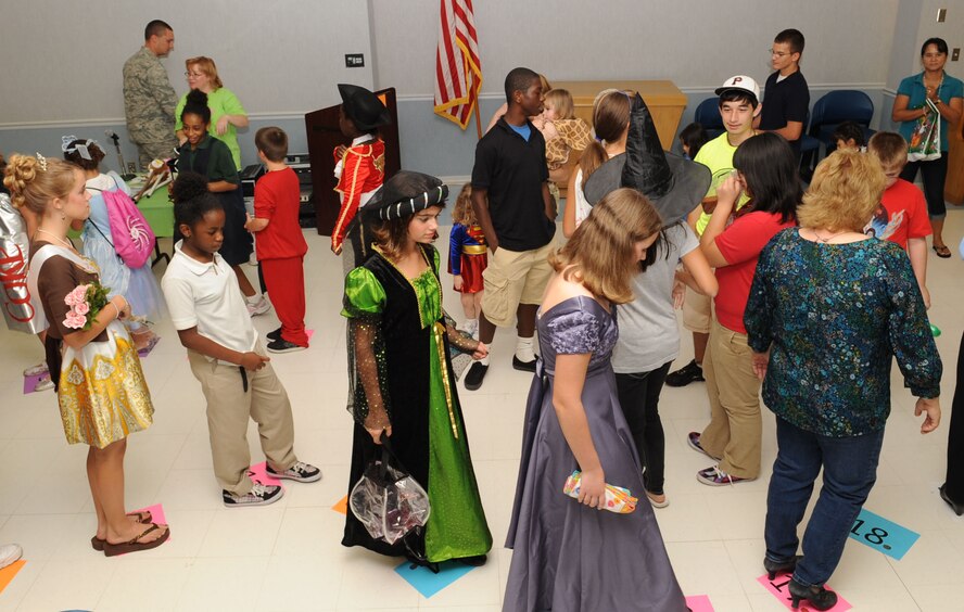 BARKSDALE AIR FORCE BASE, La. ? Airmen and families take part in a 'cake walk' during the third annual Trunk-or-Treat event held at Chapel 2. The activity was held to give kids an alternative way to celebrate Halloween. (U.S. Air Force photo/Airman 1st Class Sean Martin)