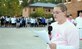 Spc. Sara Dudley-Lee, formerly of 10th Transportation Battalion and currently assigned to the Fort Eustis Warrior in Transition Unit, delivers a heartfelt speech about her battle with breast cancer to an audience of Soldiers, family members and survivors following the 10th Trans. Bn., 7th Sustainment Brigade’s ‘Run for a Cure’ the morning of Oct. 22.