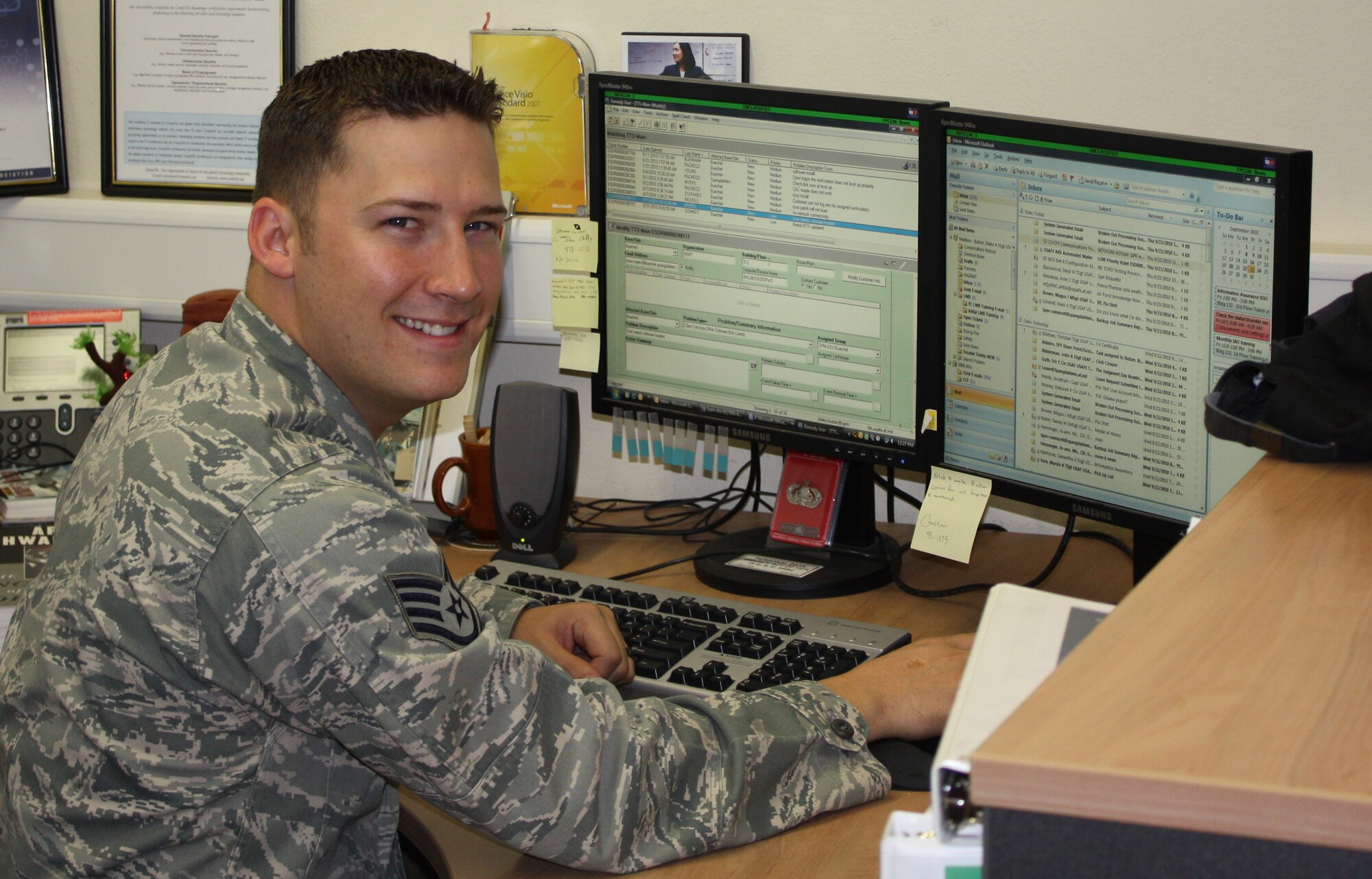 SPANGDAHLEM AIR BASE, Germany – Staff Sgt. Blake A. Butzer, 702nd Munitions Support Squadron NCO in charge communication support, is the 52nd Fighter Wing Top Saber Performer for the week of Oct. 29- Nov. 4. (U.S. Air Force courtesy photo)