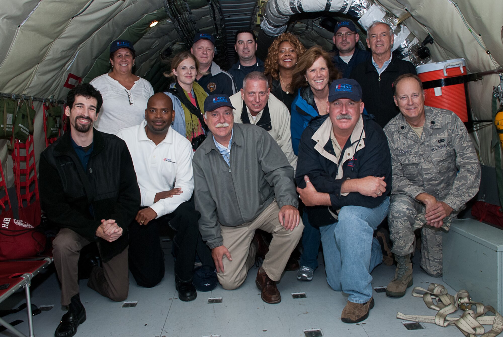 JOINT BASE ANDREWS, Md. -- Maryland employers took flight aboard a 459th Air Refueling Wing KC-135 Stratotanker to witness an aerial refueling mission here Oct. 27. The mission was part of a bosslift sponsored by the Maryland Employer Support for the Guard and Reserve. (U.S. Air Force photos/Staff Sgt. Sophia Piellusch)