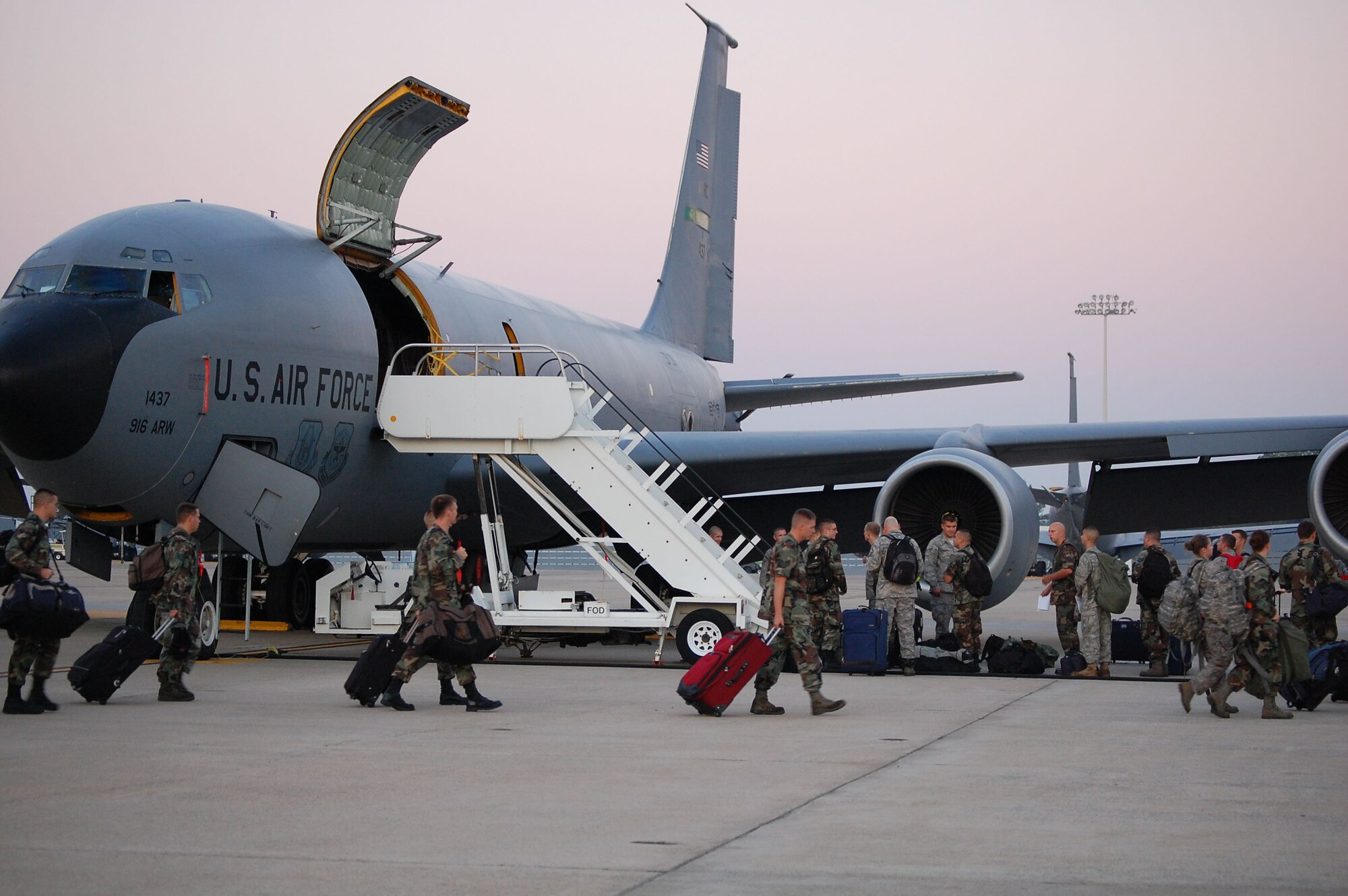 Hurricane Hanna caused an evacuation of Seymour Johnson Air Force Base in 2008. (USAF photo by Ms. Donna Lea)