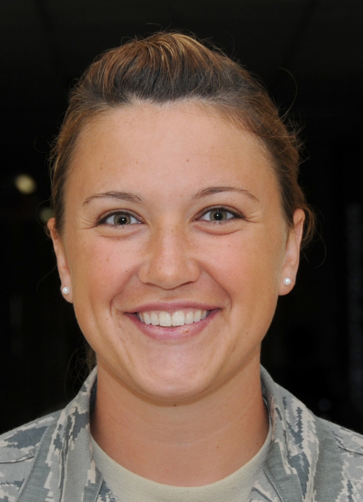 Airman 1st Class Tessie Lessman, a radio frequency transmission student in the 338th Training Squadron.  (U.S. Air Force photos by Kemberly Groue)