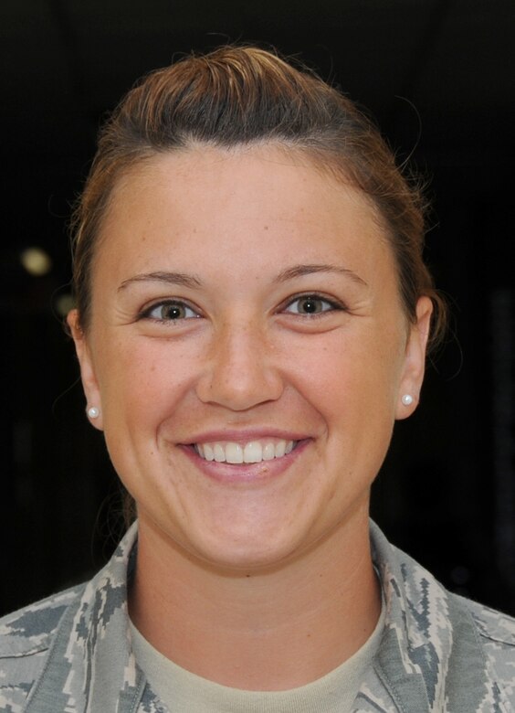 Airman 1st Class Tessie Lessman, a radio frequency transmission student in the 338th Training Squadron.  (U.S. Air Force photos by Kemberly Groue)