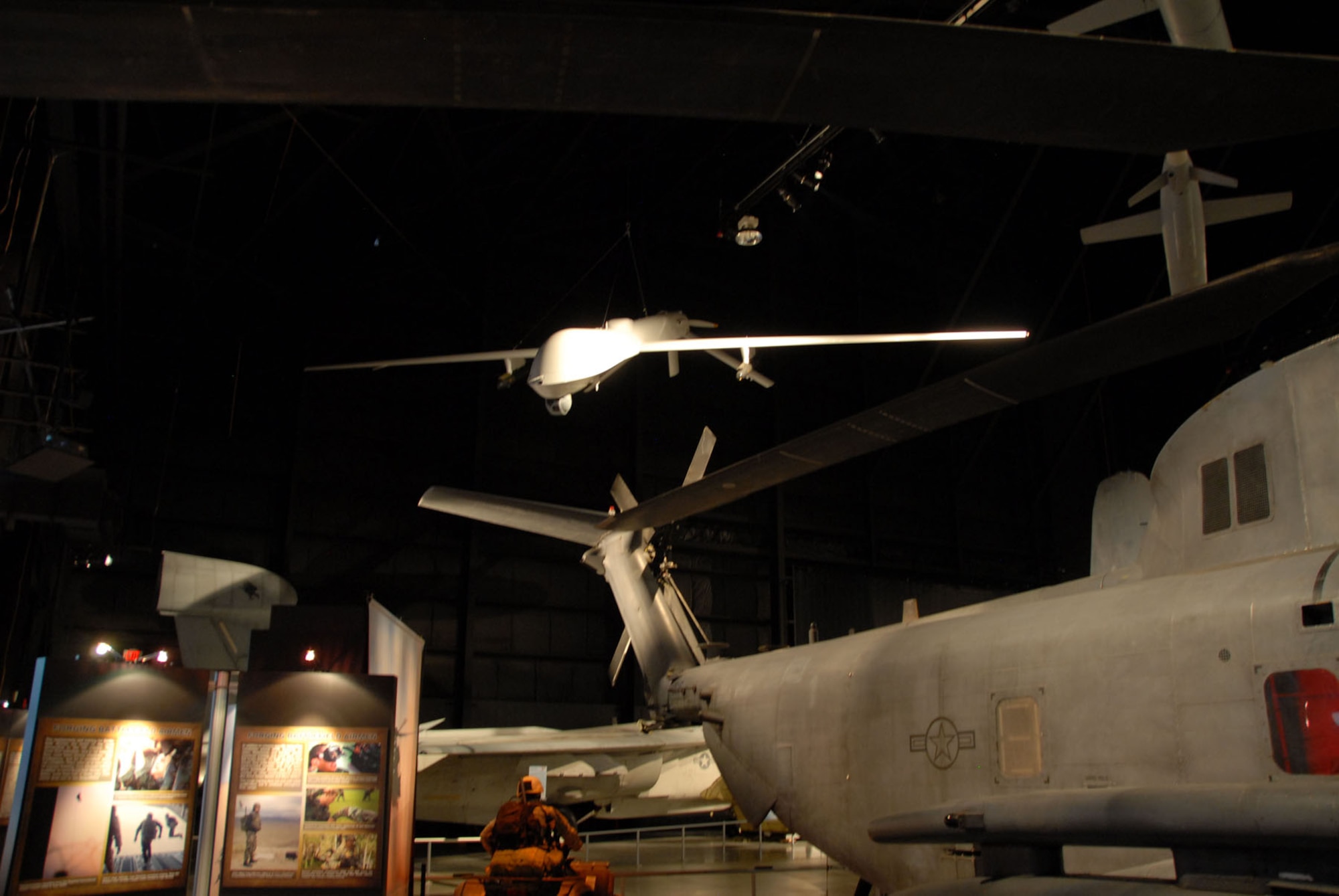 DAYTON, Ohio - General Atomics RQ-1 Predator in the Cold War Gallery at the National Museum of the U.S. Air Force. (U.S. Air Force photo)