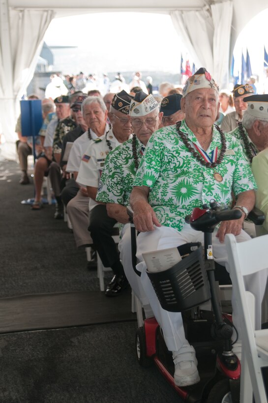 Military veterans attended a ceremony aboard the USS Missouri Sept. 2. The ceremony commemorated the 65th anniversary of the signing of the Instrument of Surrender between the United States and Japan.