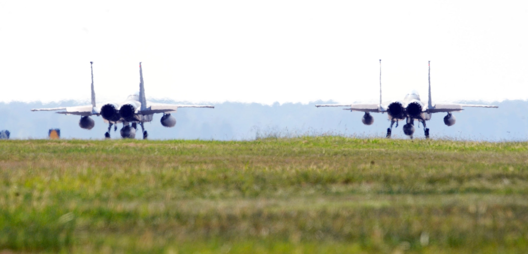 The last two operational F-15 Eagles departed Langley Air Force Base, Va., Sept. 1, 2010, for Portland, Ore. (Courtesy photo) 