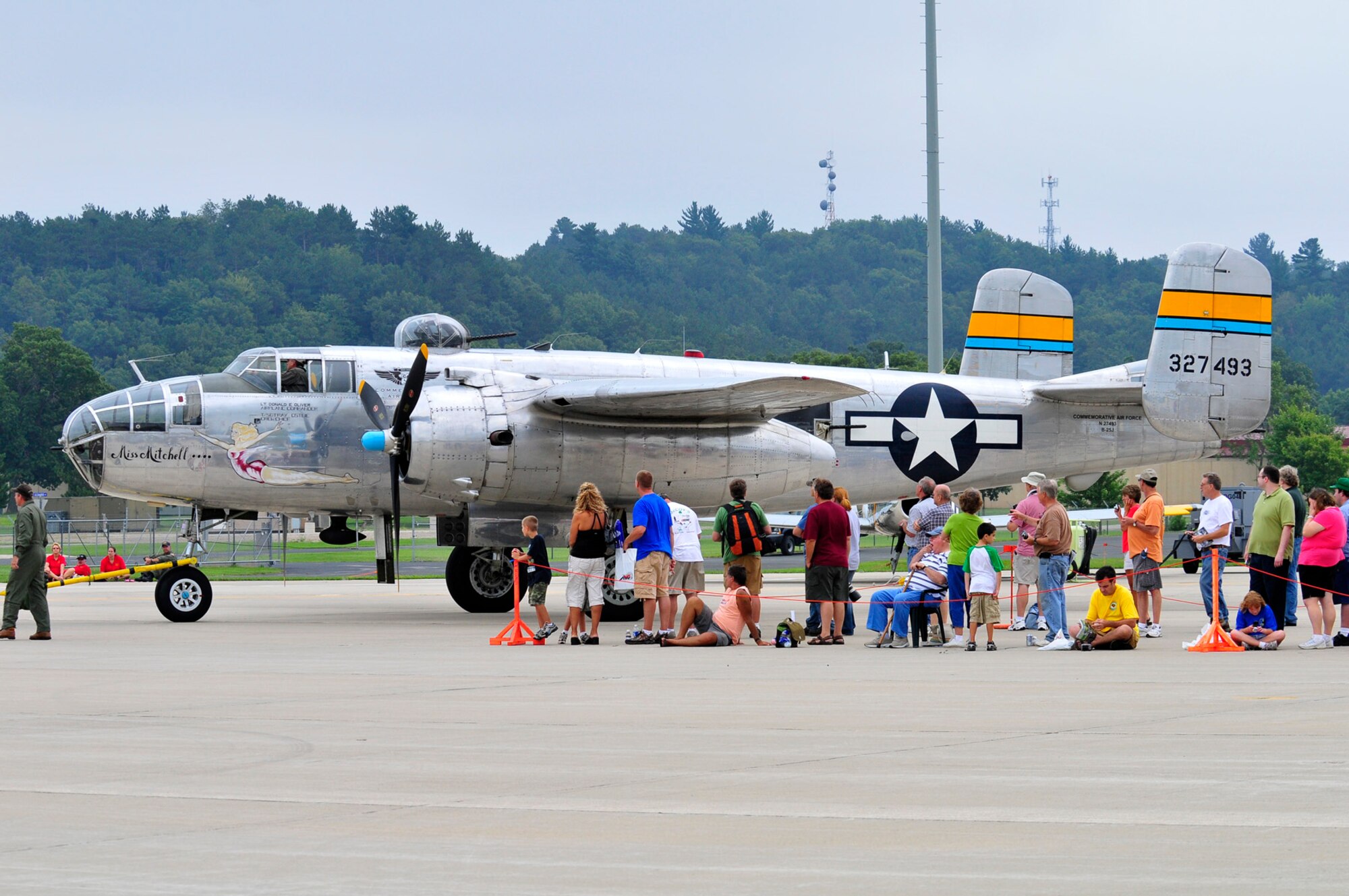 World War II B-25 Mitchell bomber from the Minnesota Wing of the Commemerative Air Force at Volk Field Open House, 21 Aug 2010.  (U.S. Air Force photo courtesy Joe Oliva) (RELEASED)