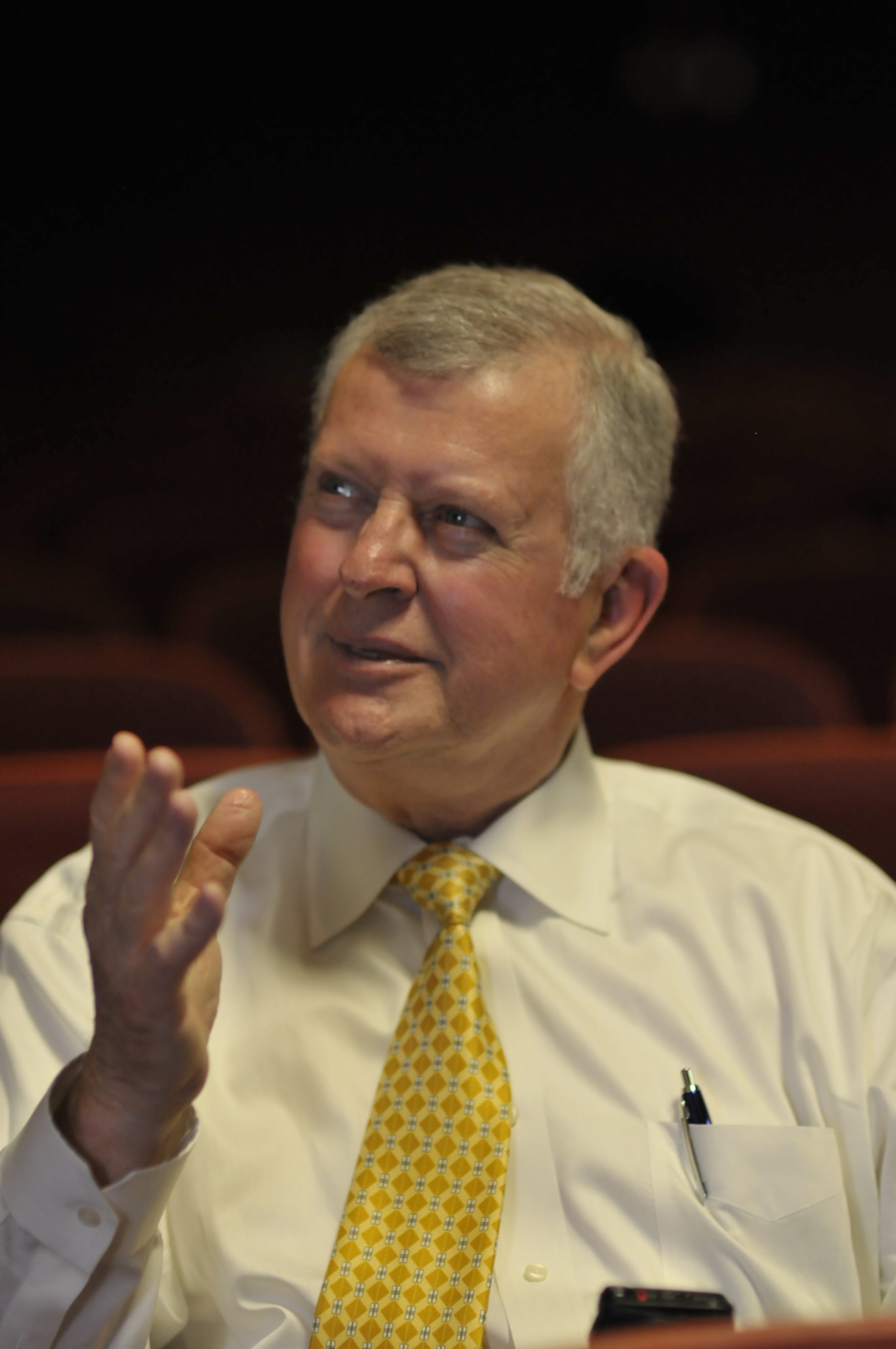 Sam Dougherty, a former Arnold Engineering Development Center employee, is a guest speaker at a lunch and learn event hosted here by the Tennessee chapter of the American Institute of Aeronautics and Astronautics (AIAA).